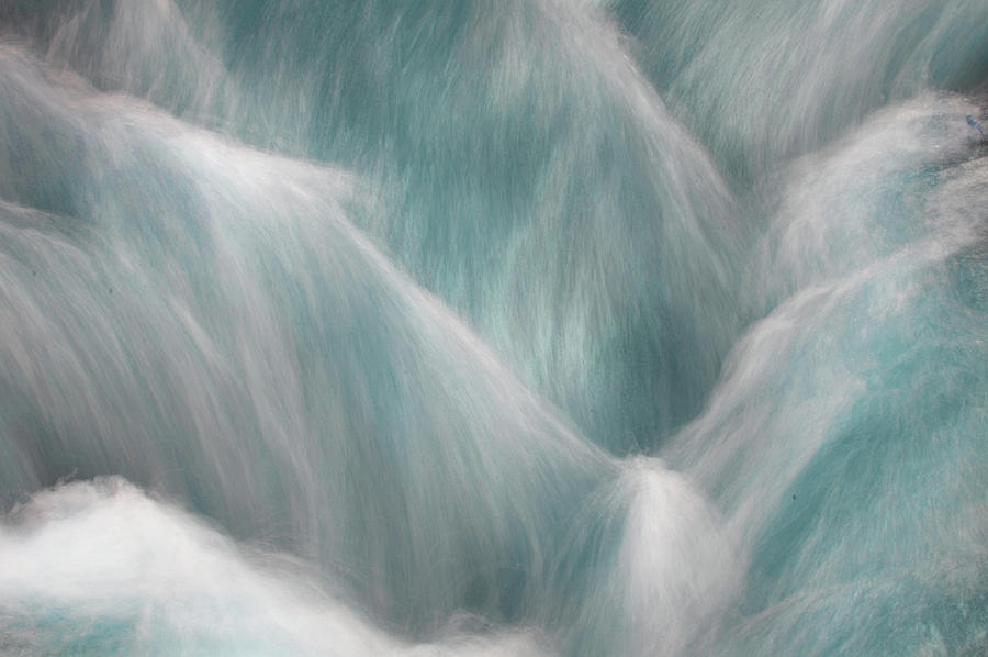 Icy Water Flow Abstract 1 Photograph by Jenny Rainbow