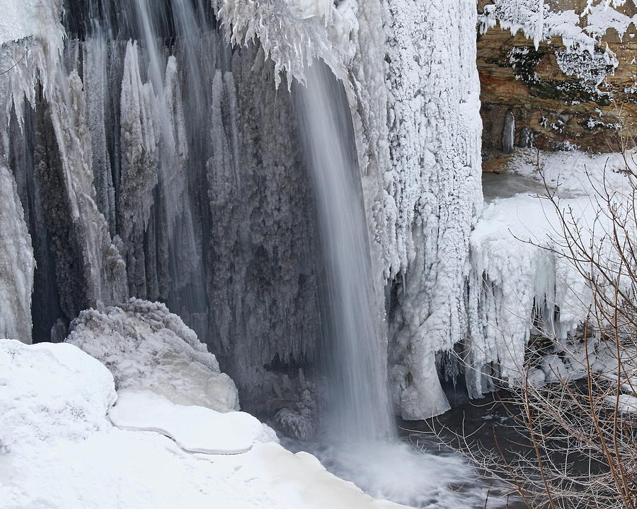 Icy Waterfall Photograph by Arvin Miner - Fine Art America