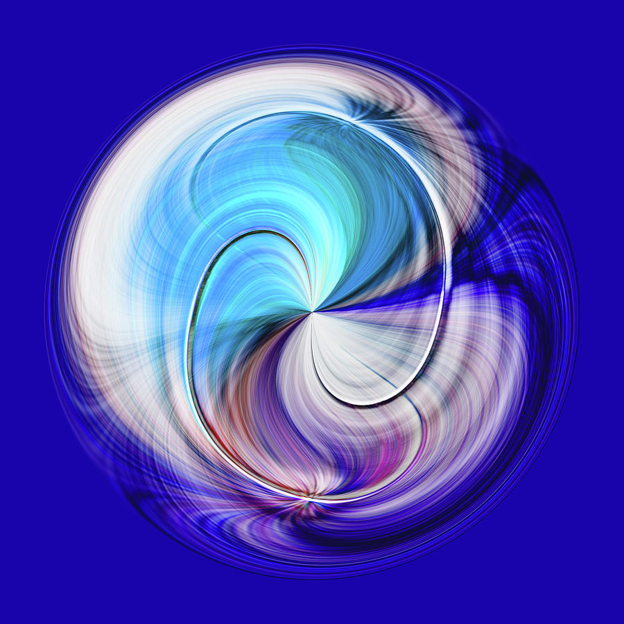 Icy Winds Orb Digital Art by Michelle Whitmore