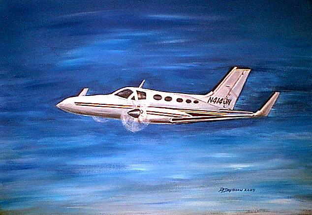 Id Rather Be Flying Painting by Pat Davidson