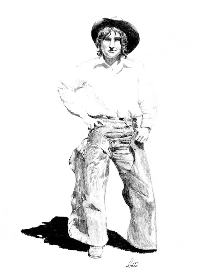Figure Drawing - Ida Bell Rush by Idie Karr Figure Drawing - Ida Bell Rush by Idie Karr
