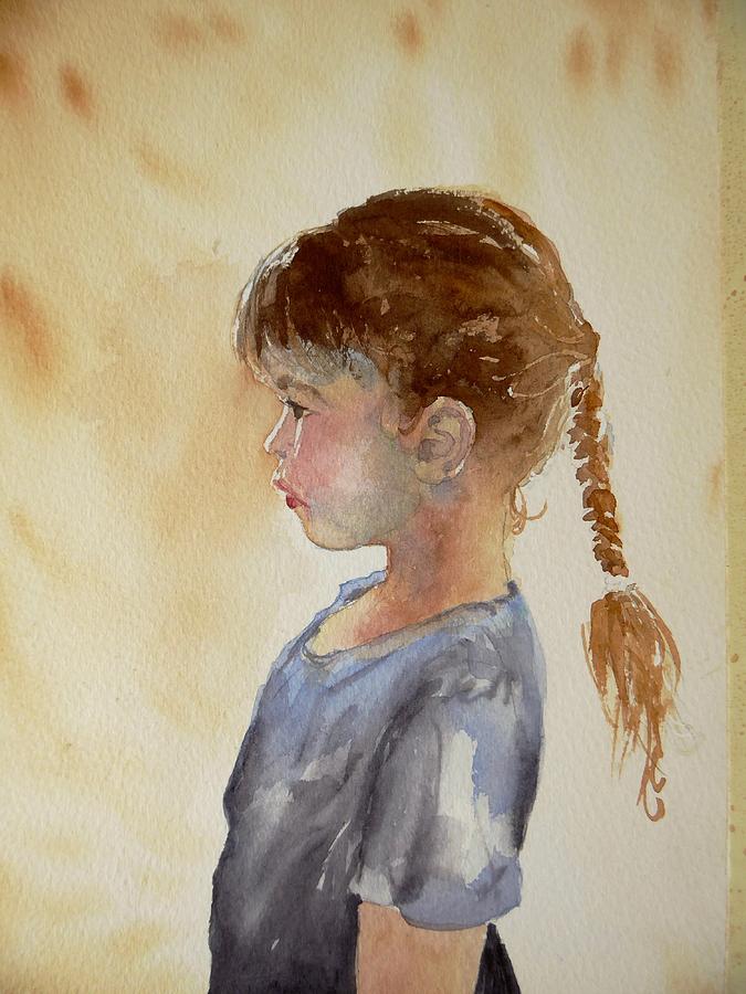 Ida with Braid Painting by Pat Dolan