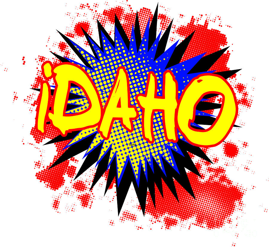 Idaho Comic Exclamation Digital Art