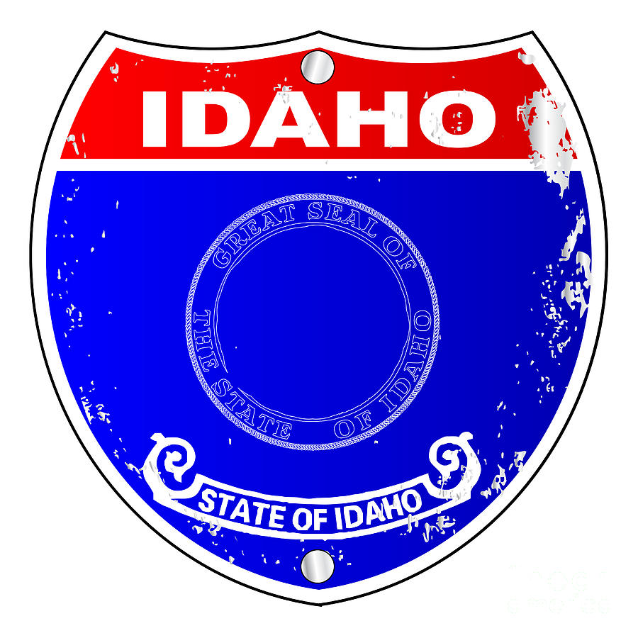 Idaho Flag Icons As A Interstate Sign Digital Art by Bigalbaloo Stock ...