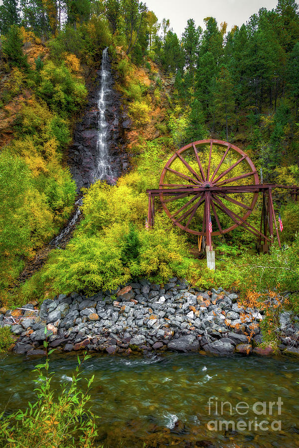 Colorado Rockies Photograph - Idaho Springs Water Wheel by Jon Burch Photography