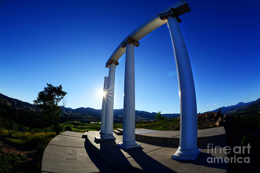 Idaho State University Red Hill Columns Photograph by Lane Erickson