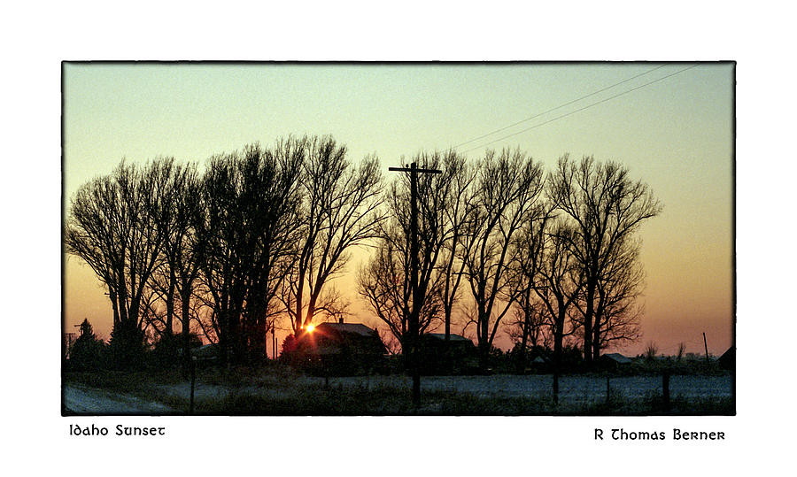 Idaho Sunset Photograph by R Thomas Berner