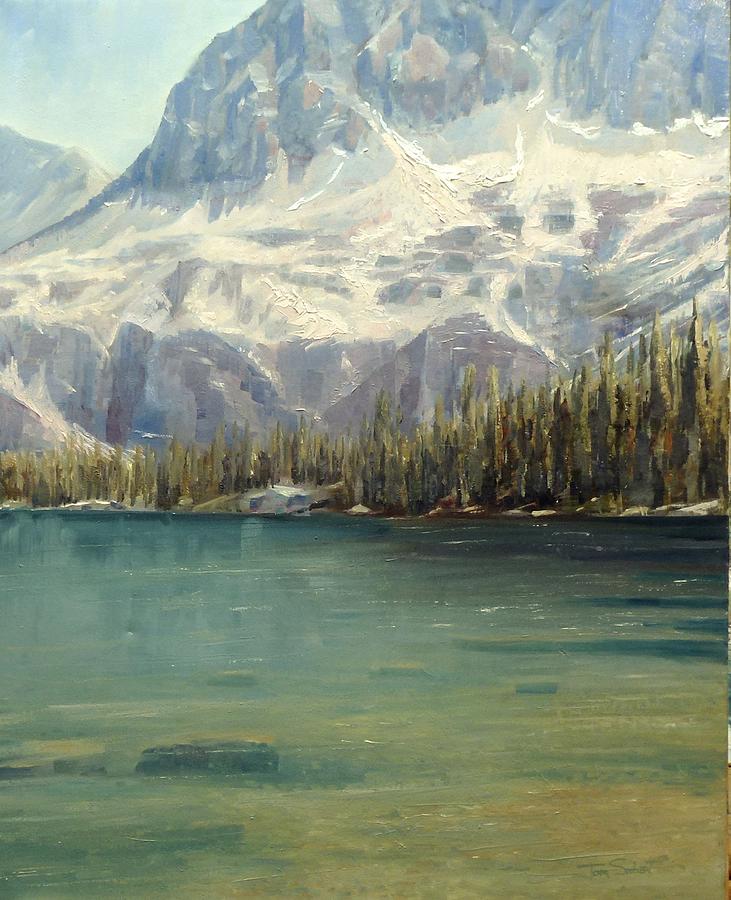 Sawtooth Mountains in Stanley, Idaho. -   Watercolor landscape  paintings, Watercolor landscape, Landscape paintings