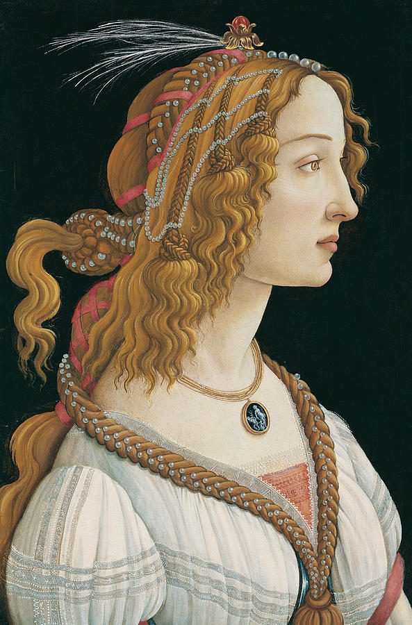 Idealized Portrait of a Lady Painting by Sandro Botticelli