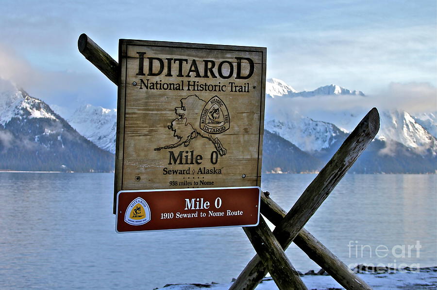 Sign Photograph - Iditarod by Rick  Monyahan