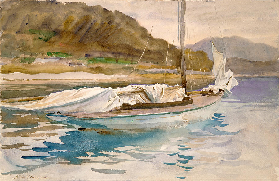 John Singer Sargent Painting - Idle Sails by John Singer Sargent