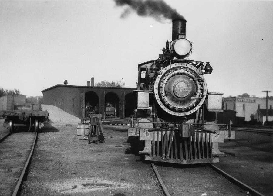 Idling Steam Engine in Minnesota - 1925 Photograph by Chicago and North Western Historical Society