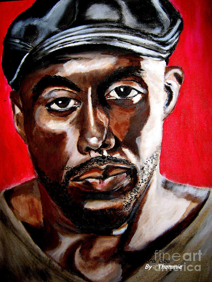 Portrait Painting - Idris Elba by Thomasina Marks