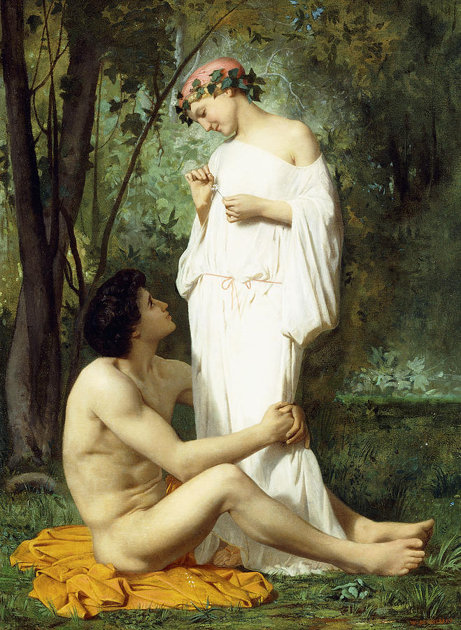 Tree Painting - Idyll by William Adolphe Bouguereau