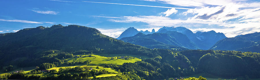 Idyllic austrian Alps panoramic view Photograph by Brch Photography