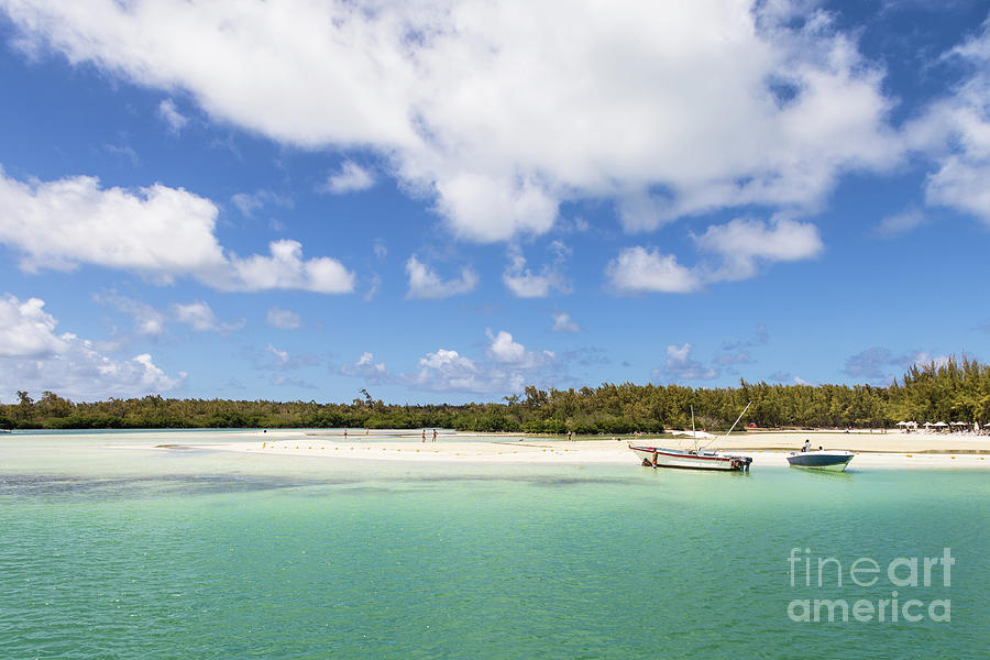 Idyllic beach in Mauritius  Photograph by Didier Marti