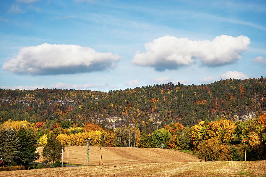 Idyllic Countryside in Fall Photograph by Jenny Rainbow