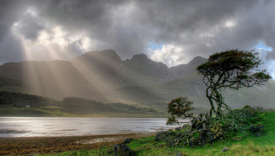 Nature landscape Isle of Sky Scotland Photograph by Michalakis Ppalis