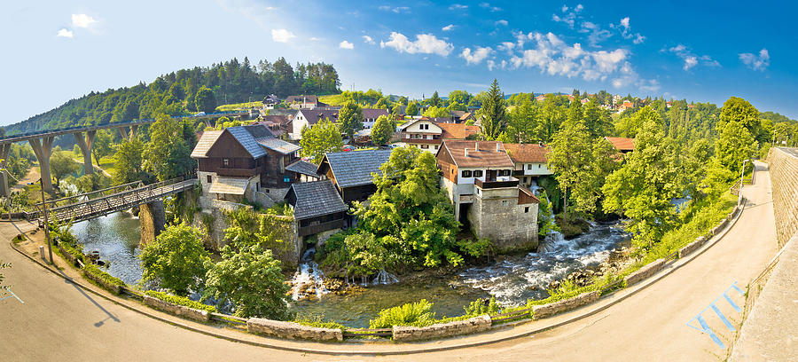 Idyllic village of Rastoke on Korana river Photograph by Brch Photography