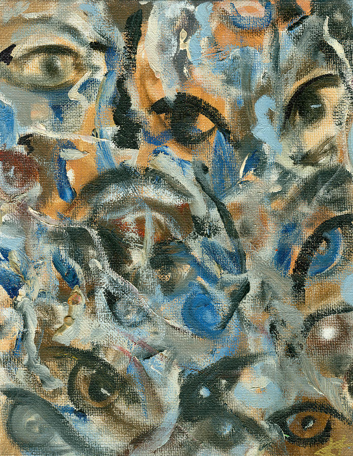 Eyes Painting - iEyeiiiis by Jorge Delara Eyes Painting - iEyeiiiis by Jorge Delara