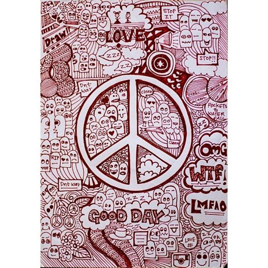 Doodle Photograph - If Anyone Wants A Peace Wallpaper! by Neha Mulherkar
