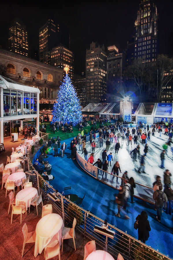 Bryant Park Photograph - If I Could Make December Stay by Evelina Kremsdorf