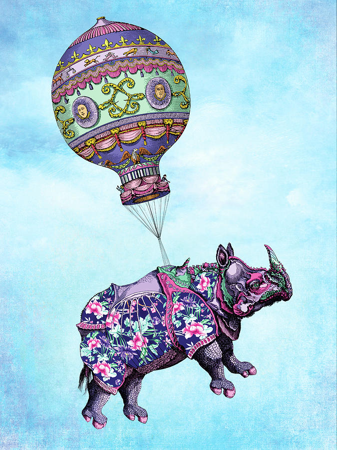 If Rhinos Could Fly Digital Art by Tammy Wetzel