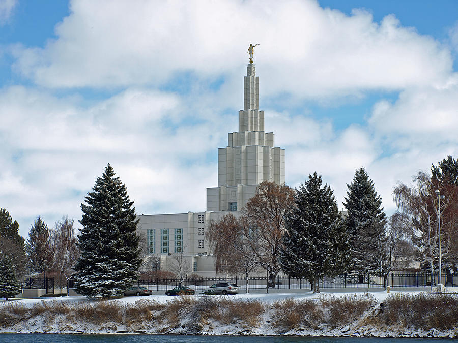 IF Temple After Snow Photograph by DeeLon Merritt