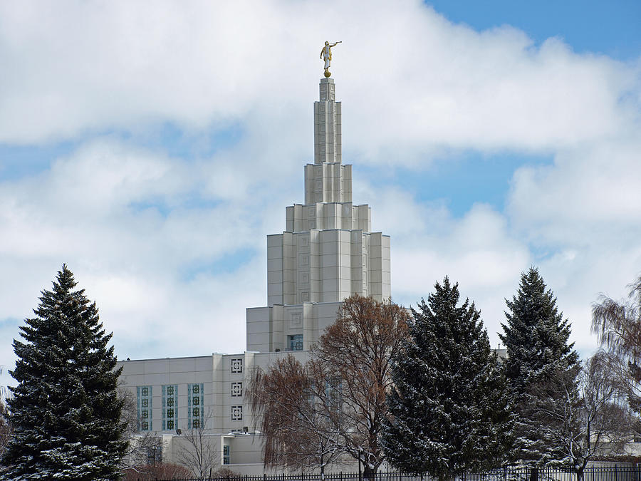 IF Temple Dusted In Snow Photograph by DeeLon Merritt