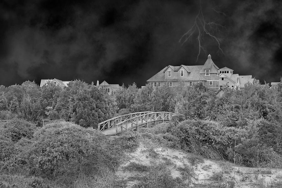Cottage Photograph - Bald Head Island NC Stormy Evening by Betsy Knapp