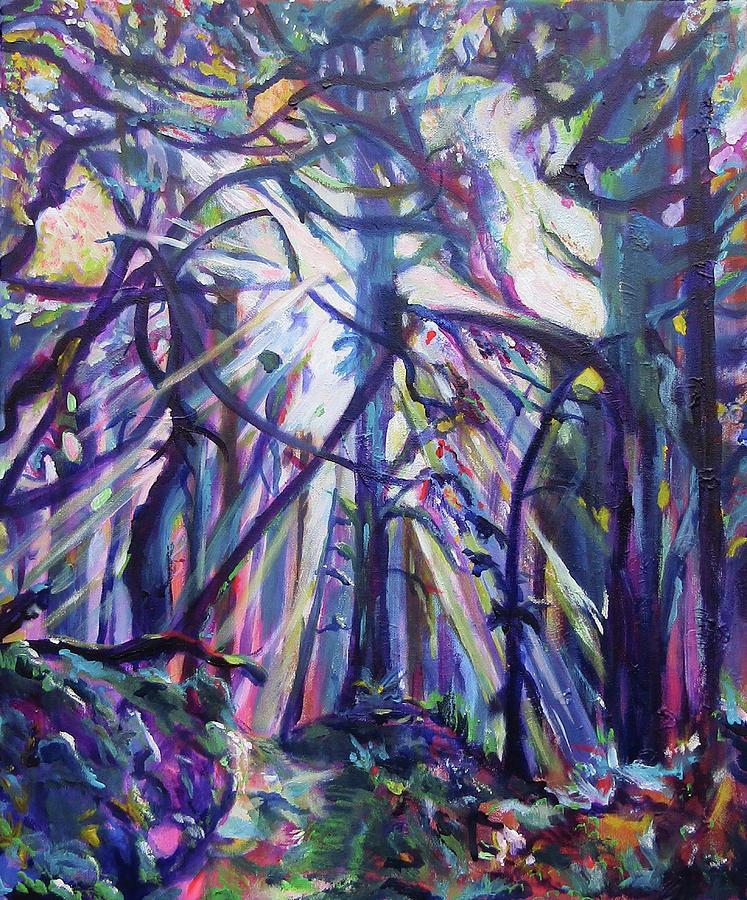 If you go down to the woods today Painting by Karin McCombe Jones