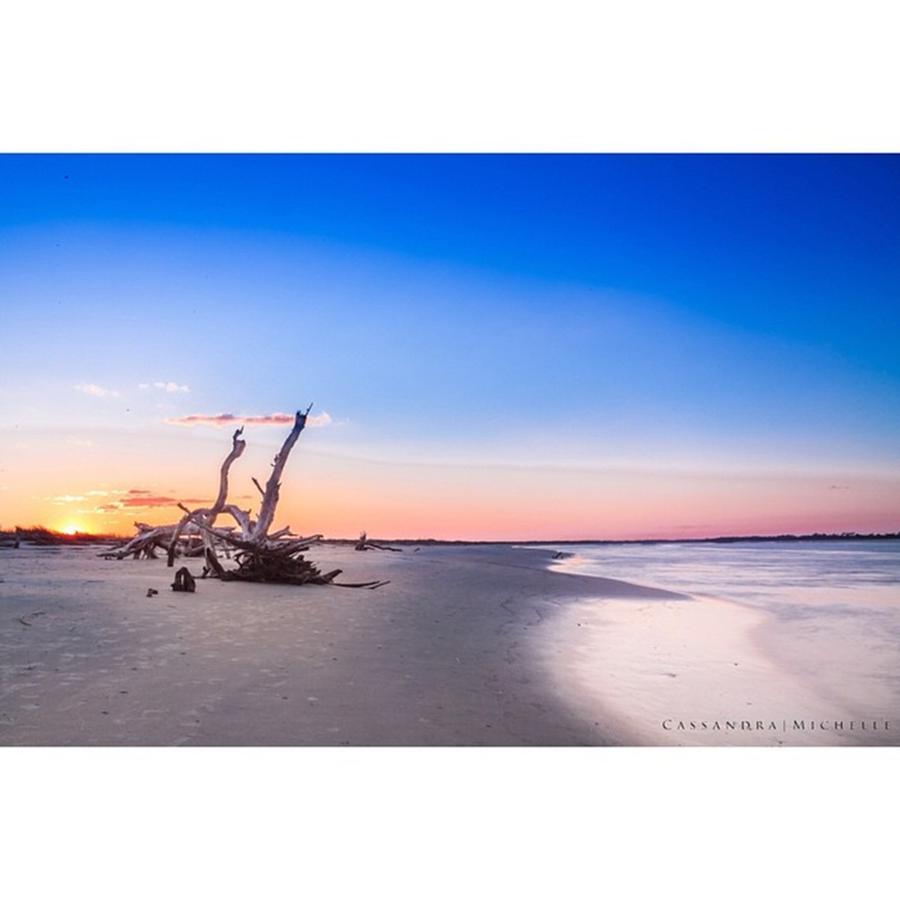 Beach Sunset Photograph - Folly Beach by Cassandra M Photographer