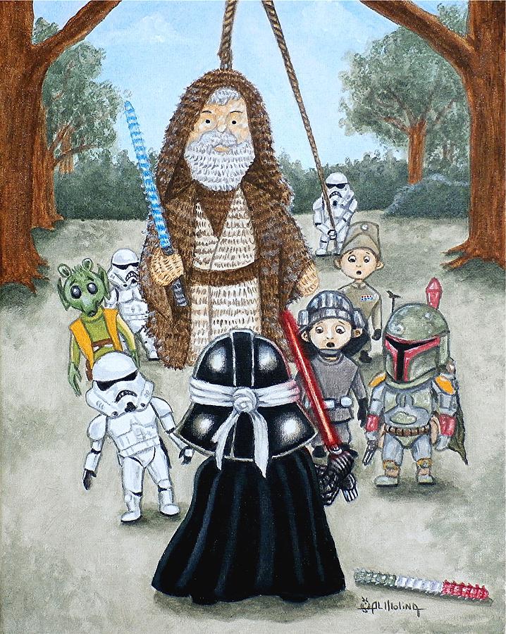 If you Strike Me down I shall reward you with Candy Painting by Al  Molina