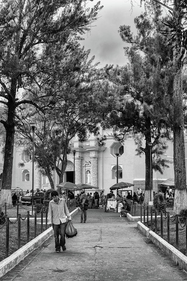 Black And White Photograph - Iglesia La Merced - Antigua Guatemala BnW IX by Totto Ponce