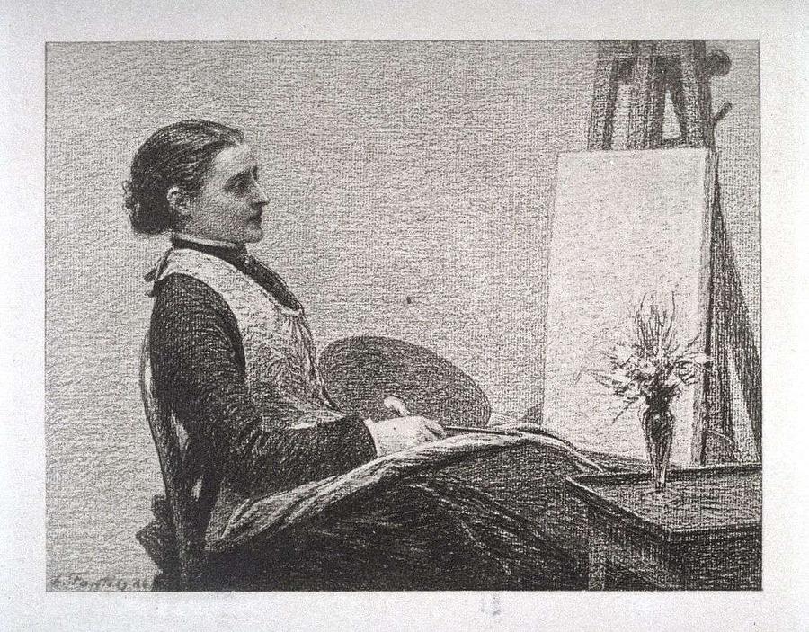 Ignace Henri Jean Theodore Fantin Latour   Dans L Atelier Painting