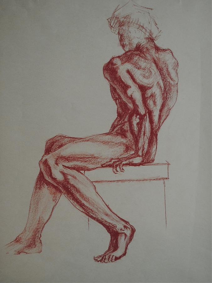 Ignodo after Michelangelo Drawing by Chris  Riley