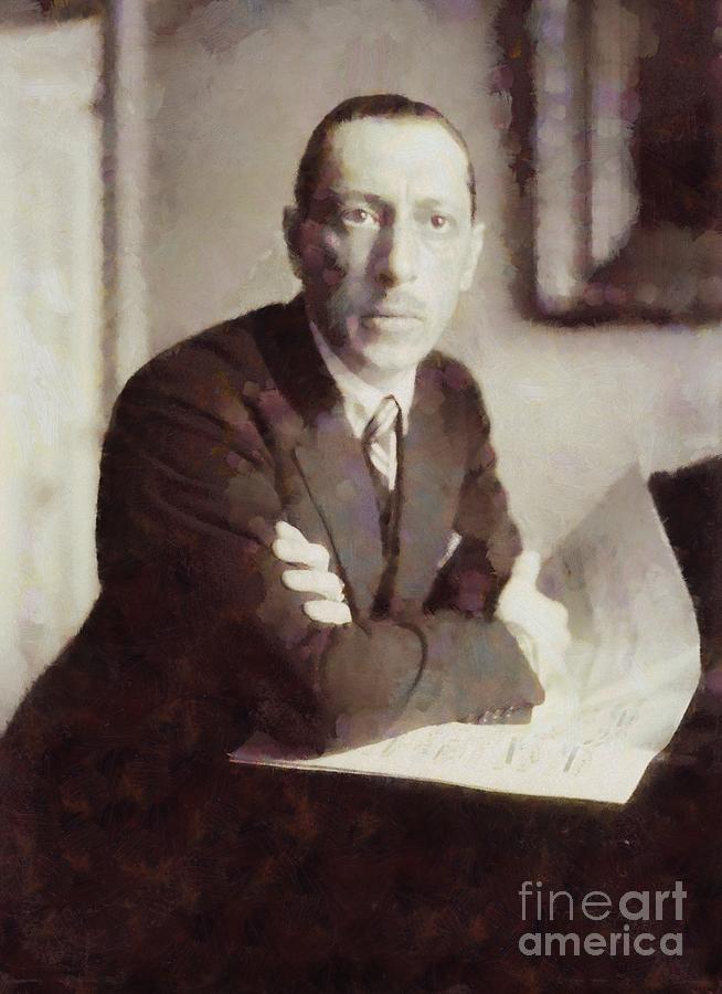 Igor Stravinsky, Composer by Sarah Kirk Painting by Esoterica Art Agency