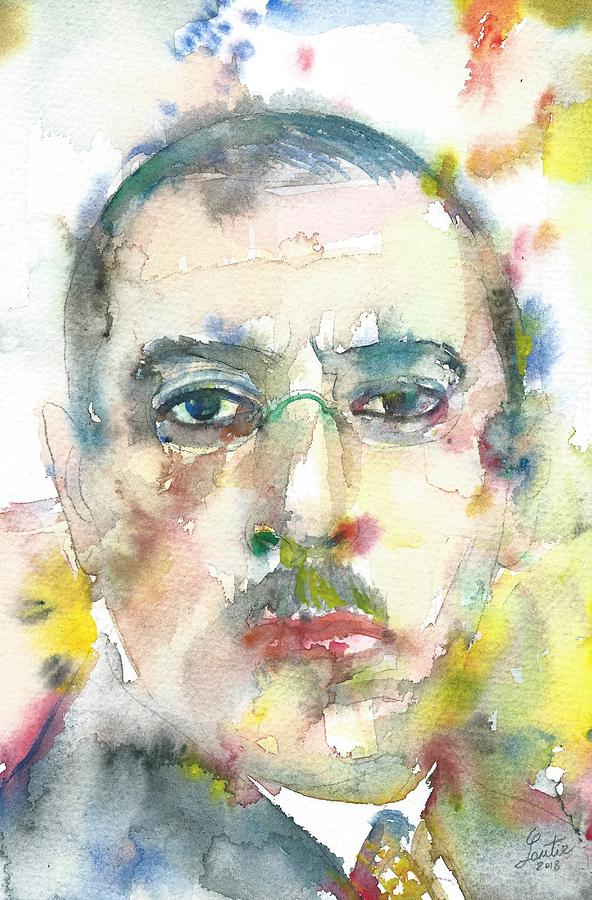 IGOR STRAVINSKY - watercolor portrait.2 Painting by Fabrizio Cassetta ...