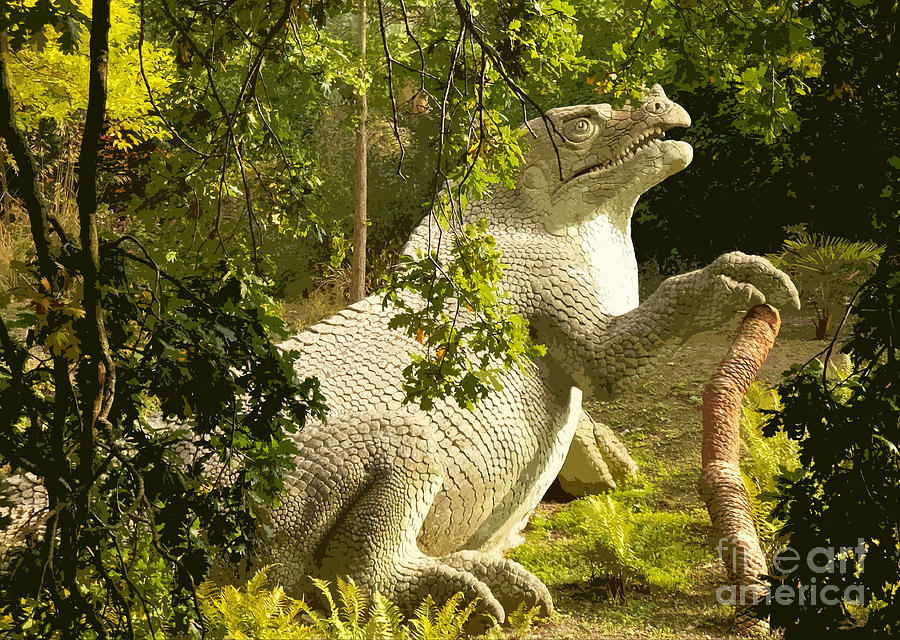 Iguanodon pose Digital Art by Francesca Mackenney