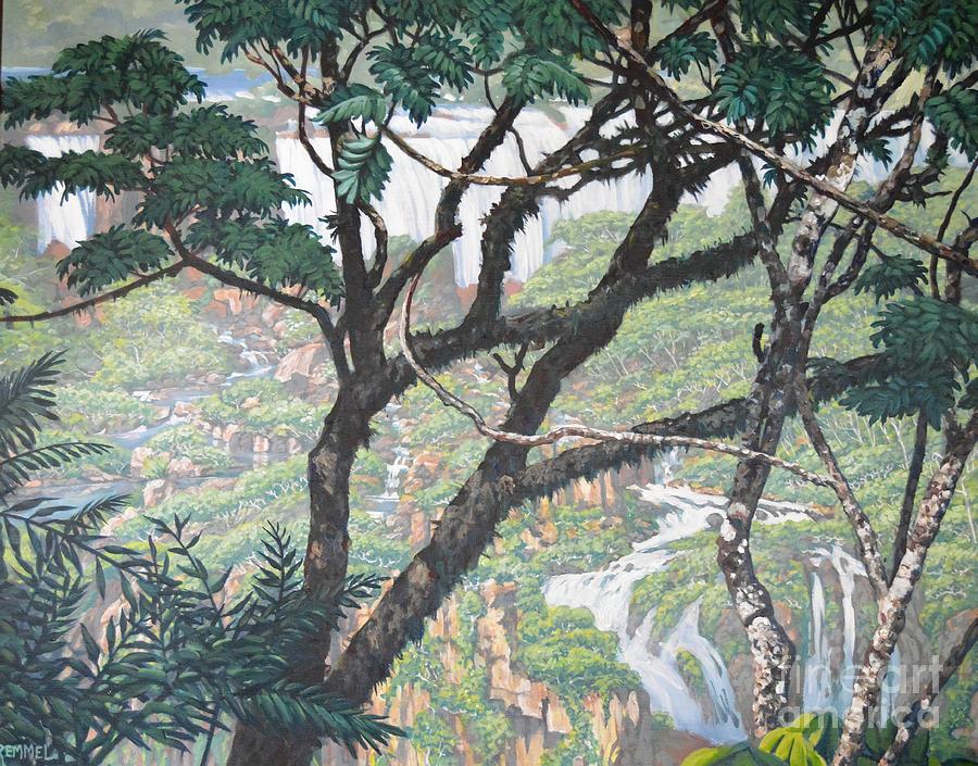 Through the Trees Painting by Dan Remmel