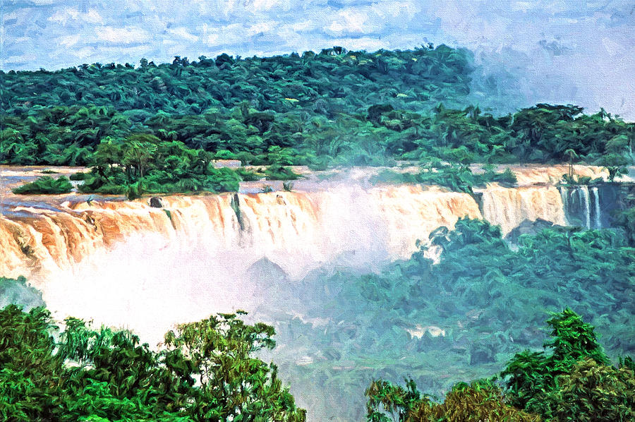 Iguazu Falls 5 Digital Art by Roy Pedersen