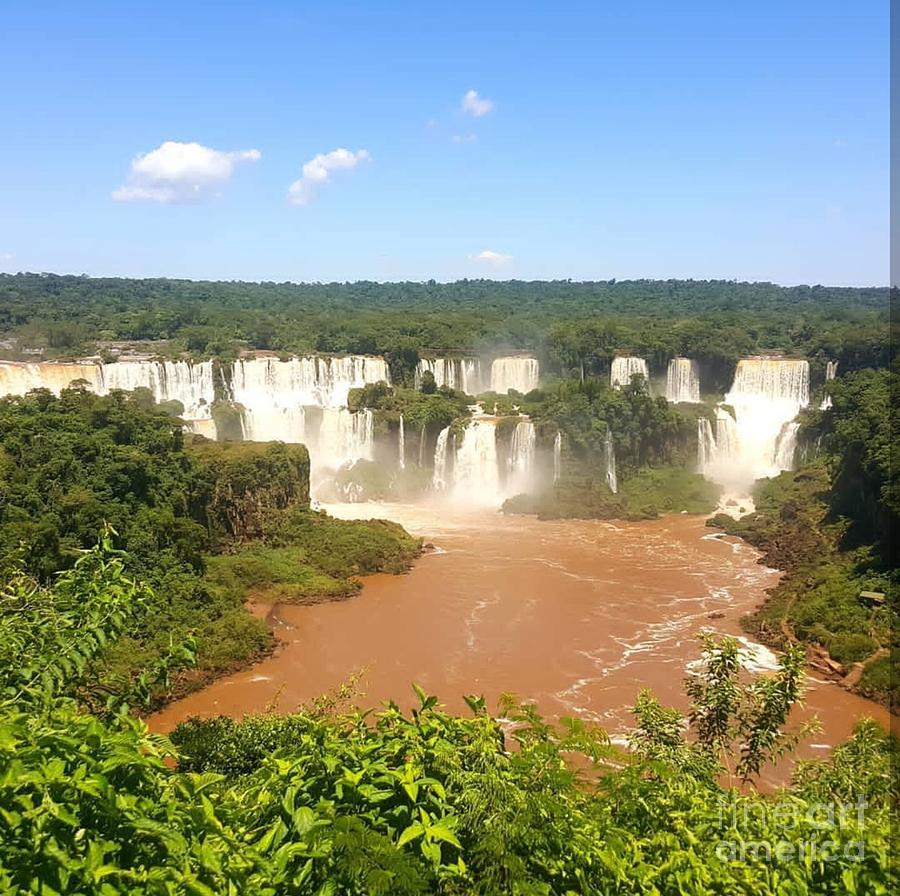 Waterfall Photograph - Iguazu Falls  by Kris Bromley 