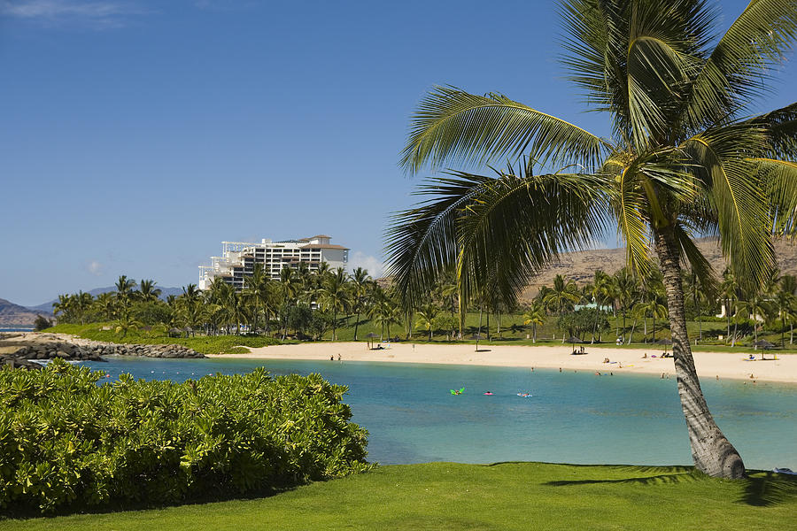 Paradise Photograph - Ihilani Hotel tropical lagoon by Dana Edmunds - Printscapes
