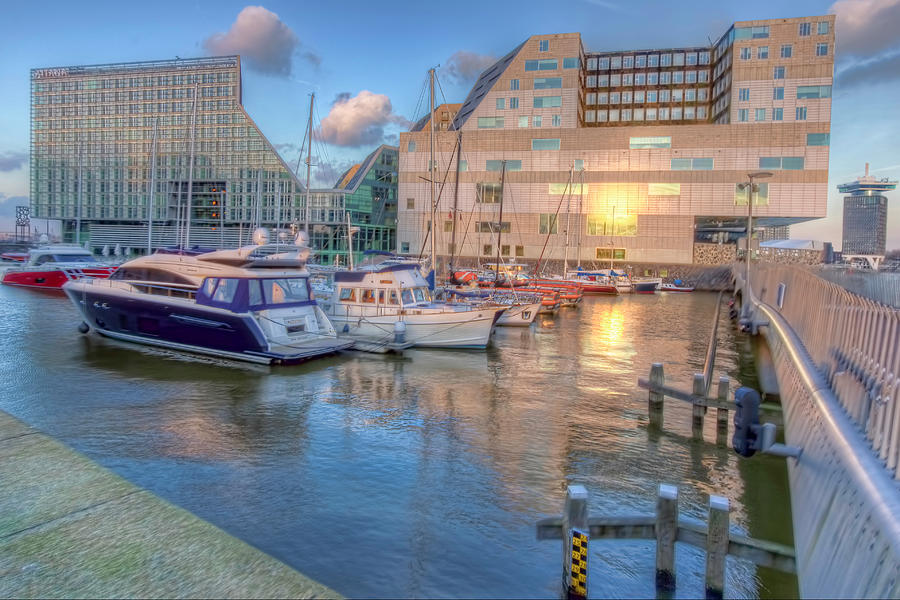 Ij Dock, Amsterdam Photograph by Nadia Sanowar