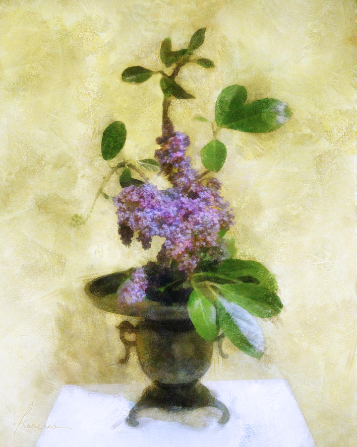 Ikebana Lilacs Digital Art by Frances Miller