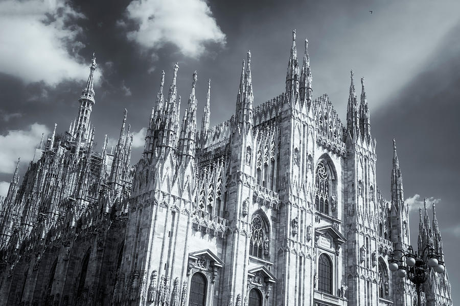 Il Duomo Milan Italy BW Photograph by Joan Carroll - Fine Art America