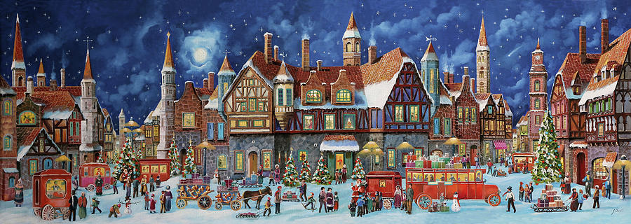 il mercatino di Natale Painting