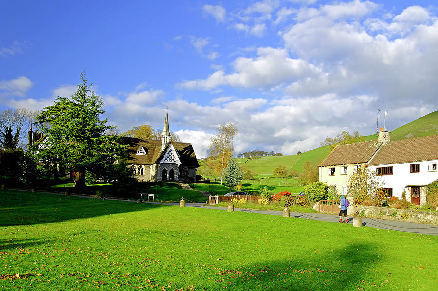 Ilam Primary School and Cottages Photograph by Rod Johnson