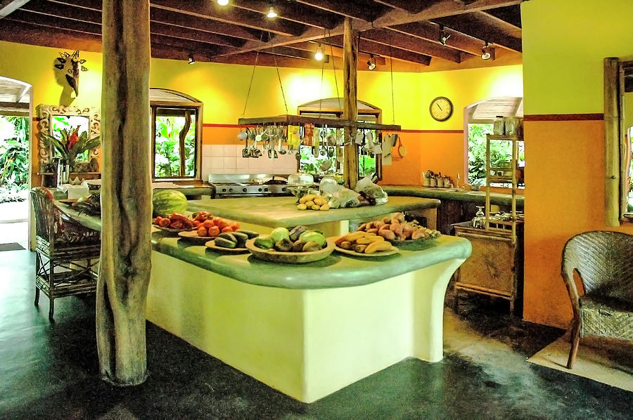 Architecture Photograph - Iguana Lodge Kitchen by Norman Johnson