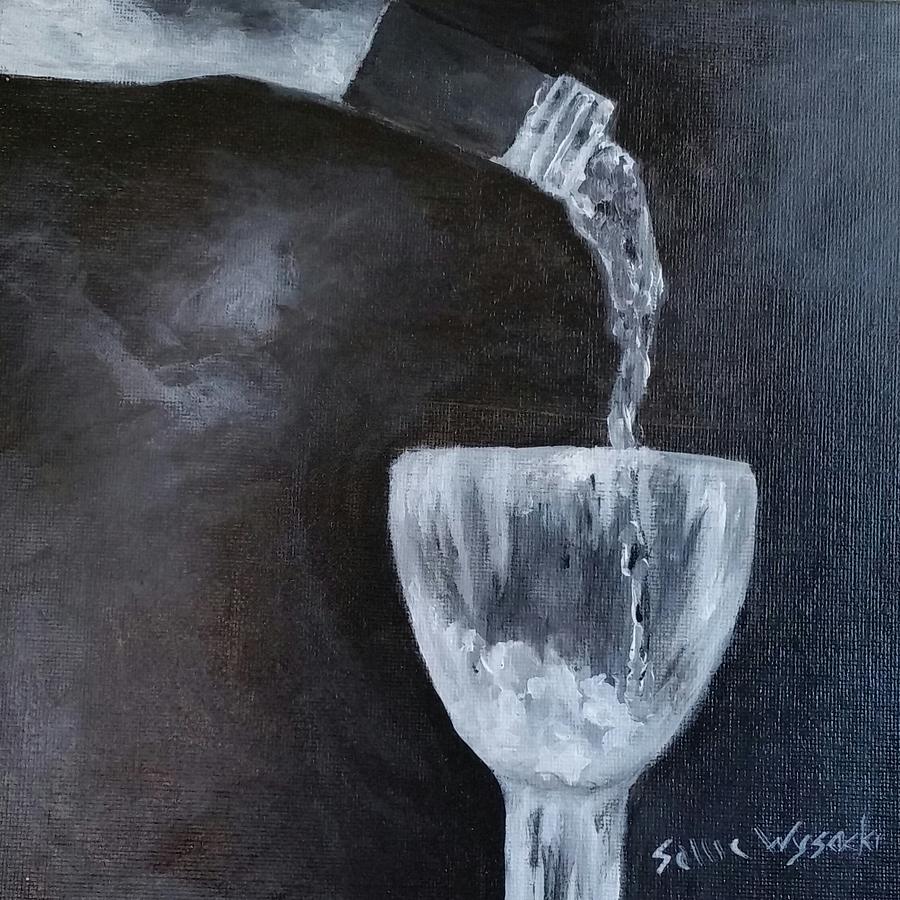 Wine Painting - Ill Pour You a Drink by Sallie Wysocki